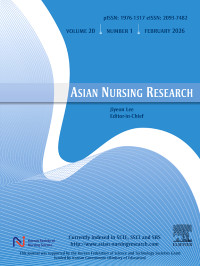 Image of [E-JOURNAL]: Asian Nursing Research