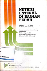 Image of Nutrisi Enteral di Bagian Bedah