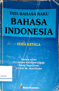 Image of Tata Bahasa Baku Bahasa Indonesia