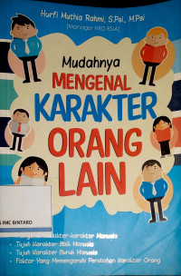 Image of Mudahnya mengenal karakter orang lain