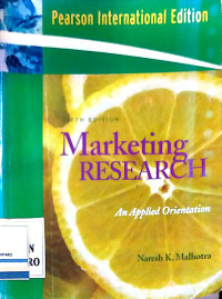 Image of Marketing Research: An Applied Orientation