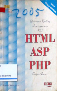 Image of Referensi Coding Pemrograman Web HTML ASP PHP Tingkat Dasar