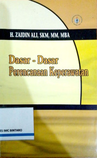 Image of Dasar-dasar perencanaan keperawatan