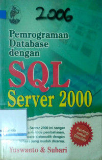 Image of Pemograman database dengan SQL server 2000