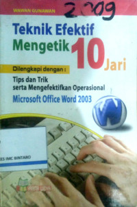 Image of Teknik Efektif mengetik 10 Jari Microsoft Word 2003