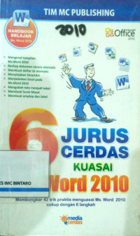 Image of 6 Jurus Cerdas kuasai Ms. Word 2010