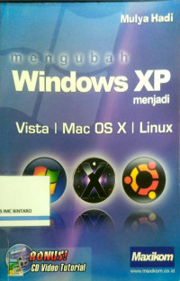 Image of windows xp  menjadi vista l mac os x l linux