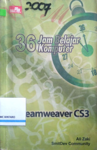 Image of 36 Belajar Komputer Dreamweaver CS3