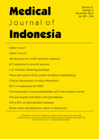 Image of Medical journal of Indonesia